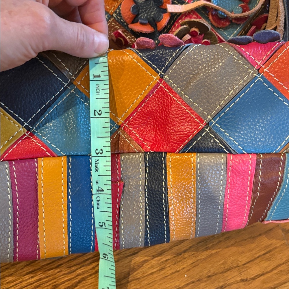 Colorful Patchwork Tote Bag - Picture 7 of 8